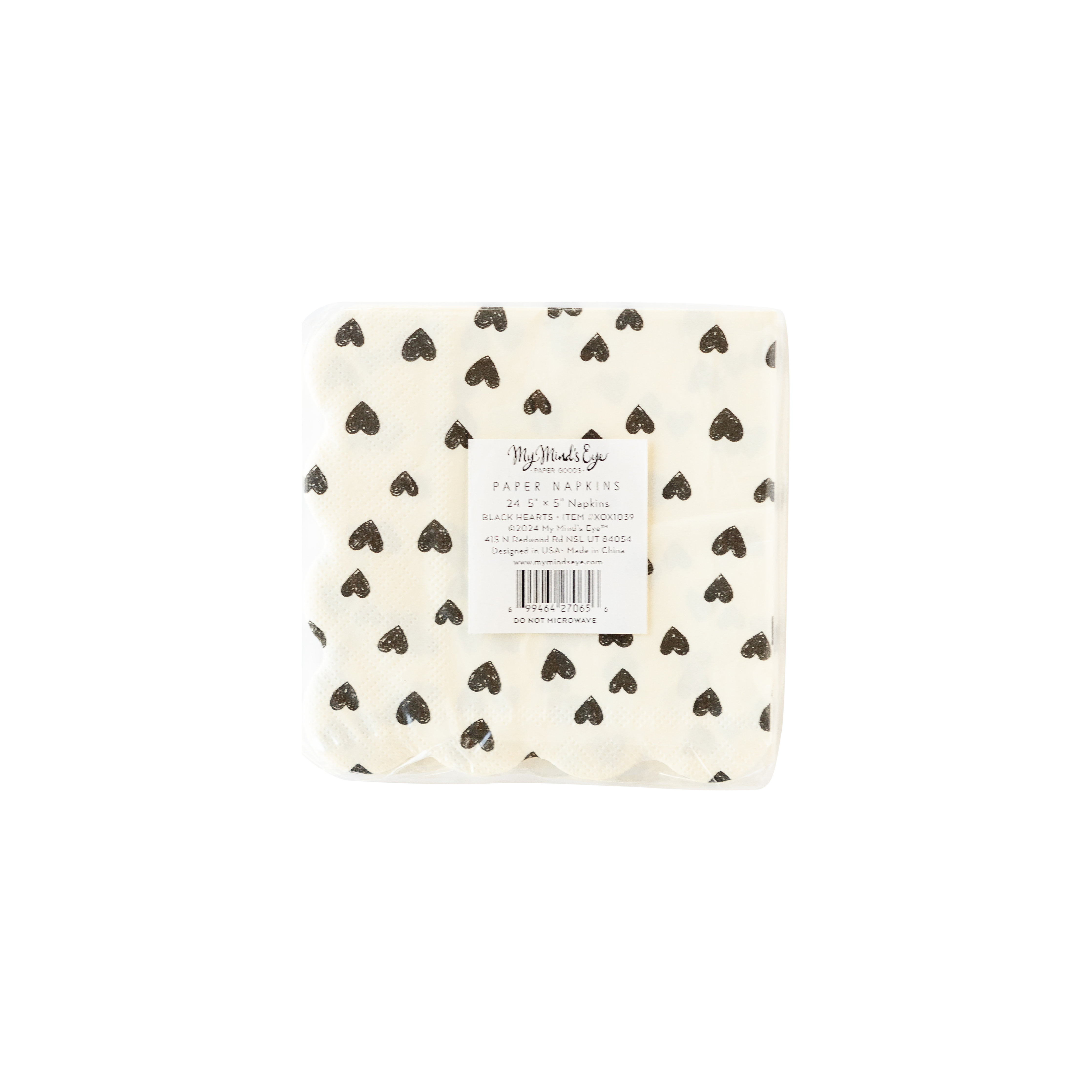 Black Hearts Cocktail Napkin