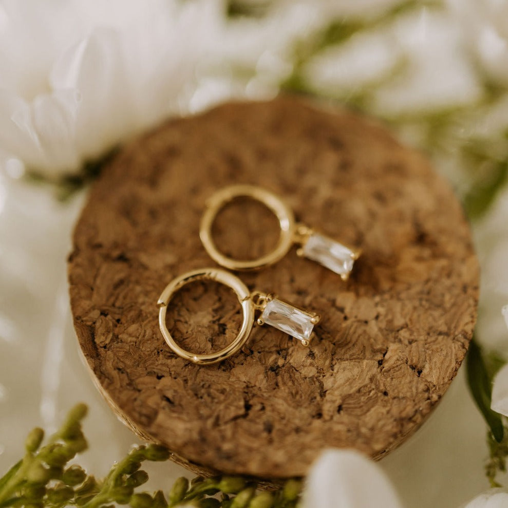 Sophie Dangle Hoops - Mauve Jewelry Co.