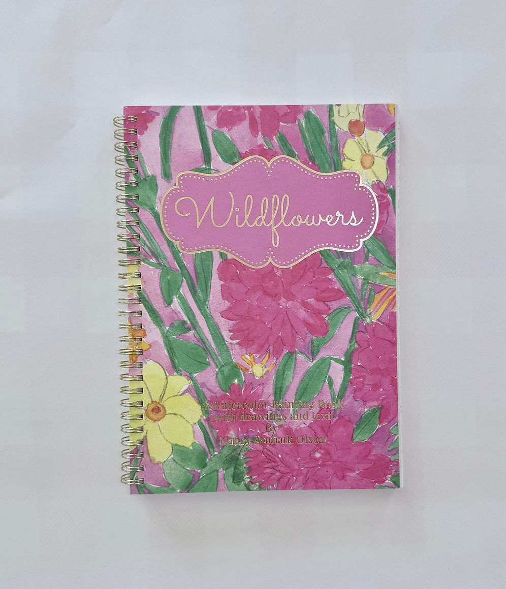 Wildflowers Watercolor Painting Book