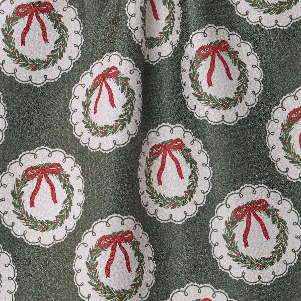 Merry Wreaths Tea Towel