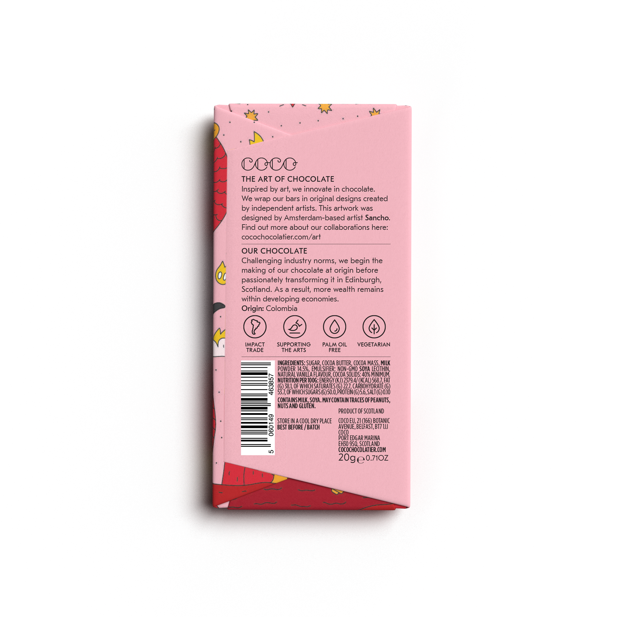 Colombian Milk Mini Chocolate Bar