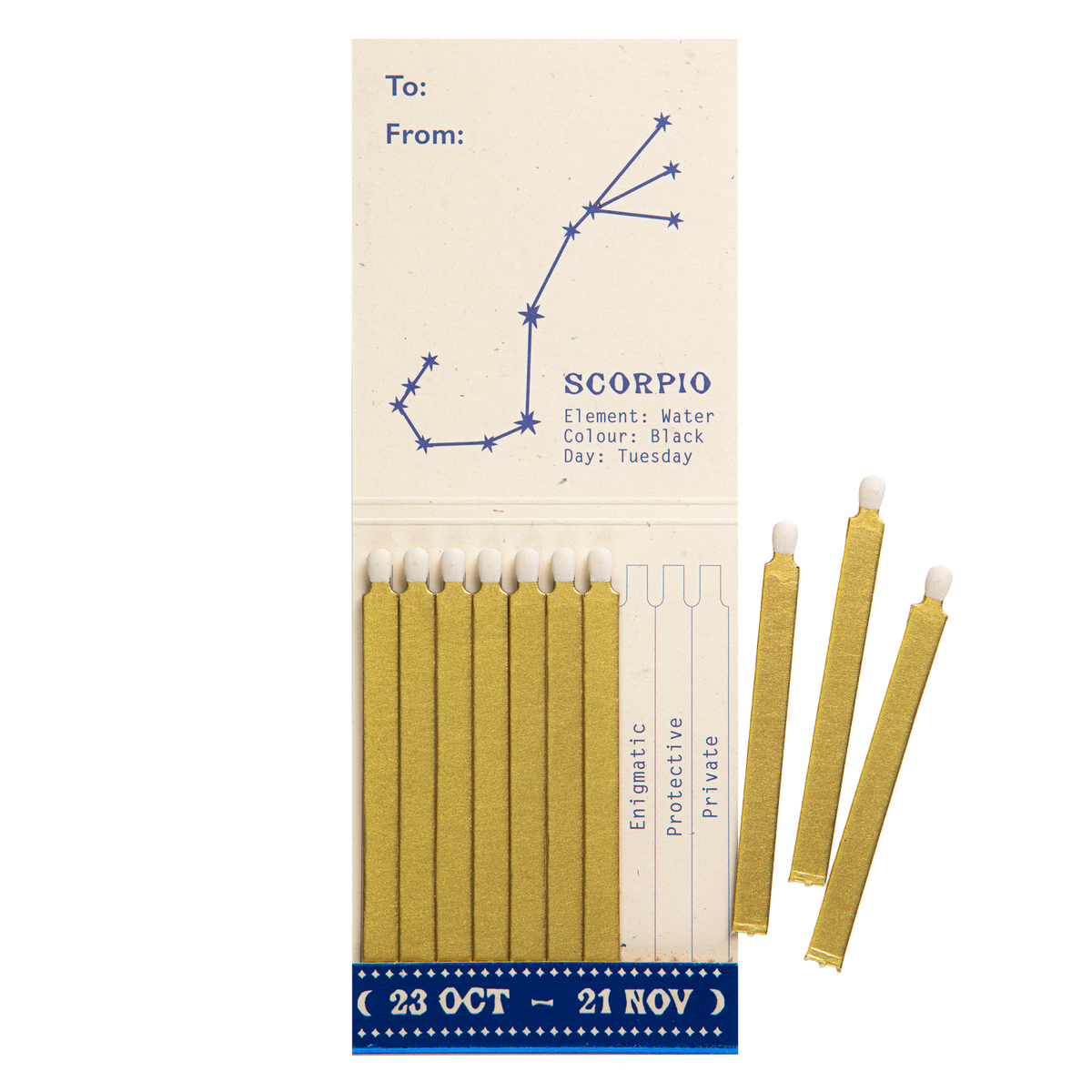 Scorpio Zodiac Matchbook