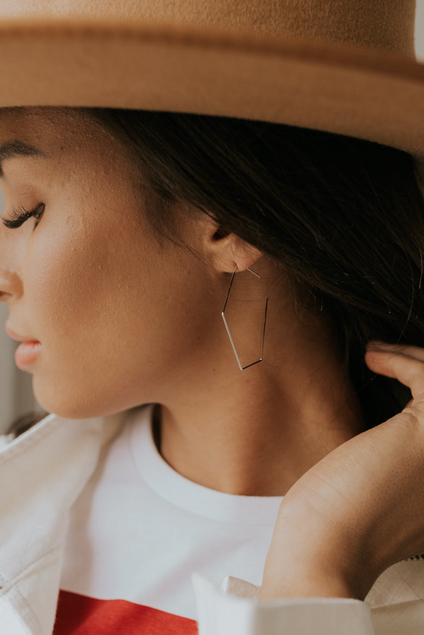 Doing Fine Hexagon Earrings