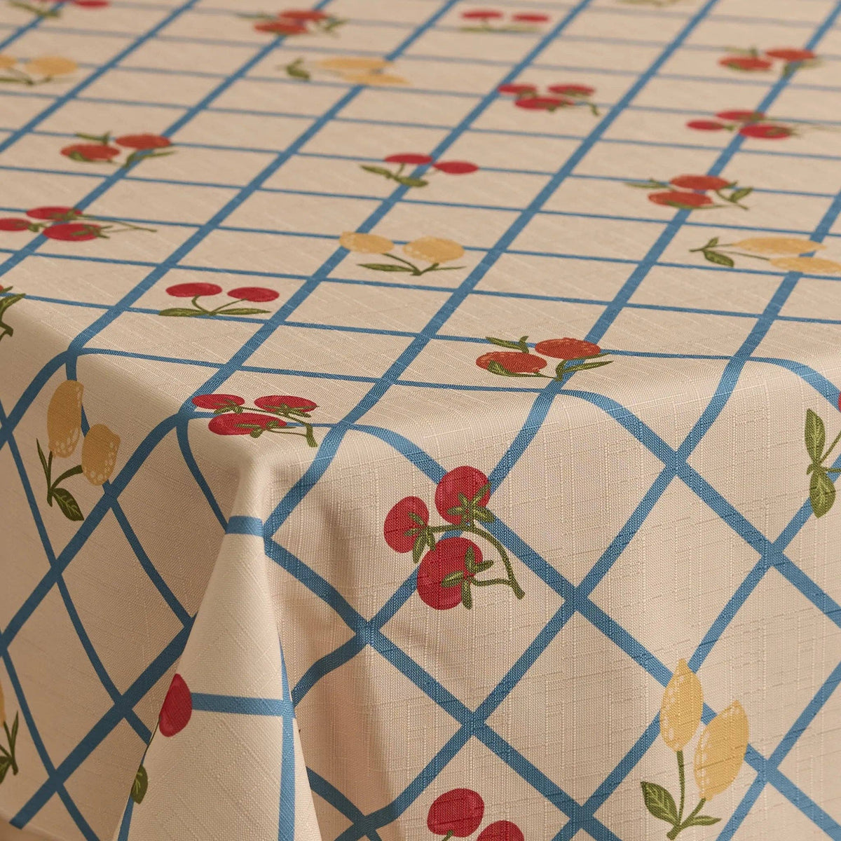 Italian Summer Grid Tablecloth