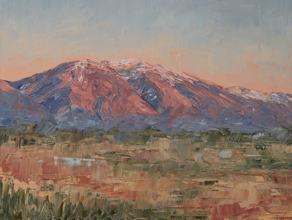 Wasatch Mountains in Pink Print