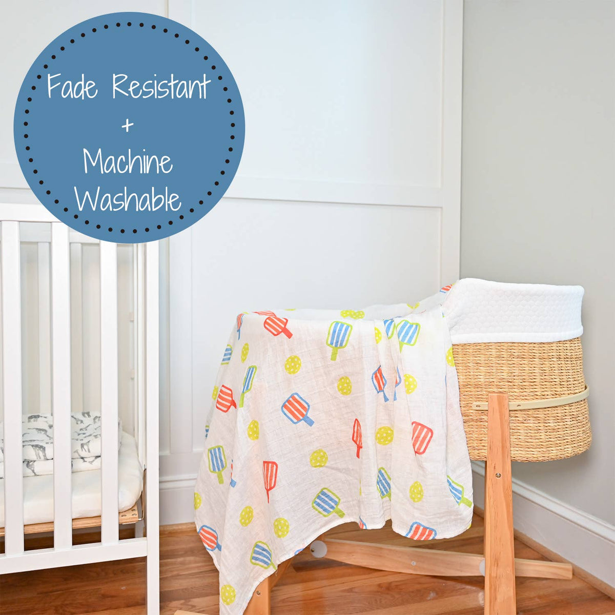 Baby Muslin Swaddle Blanket - I Have Pickleball
