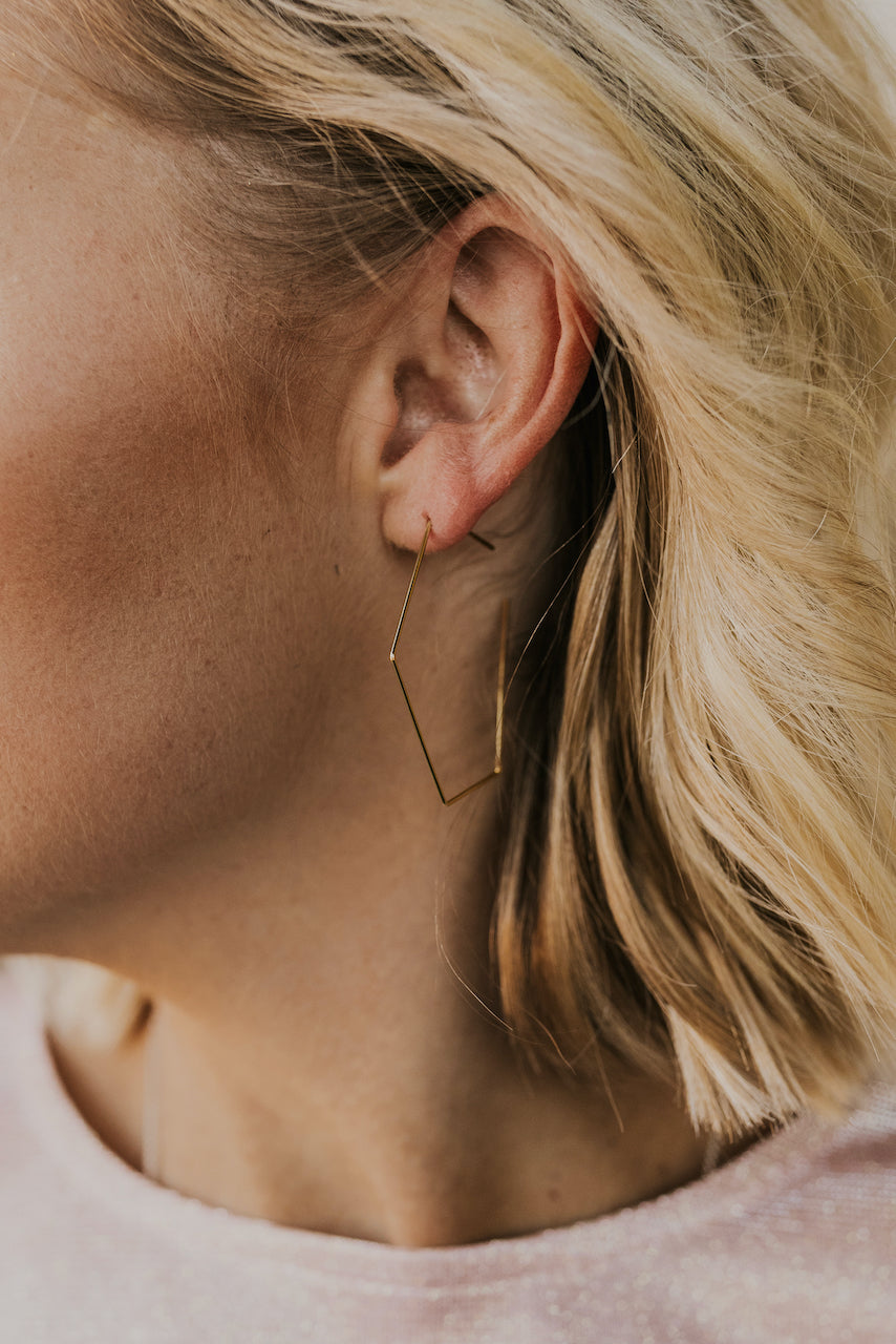 Doing Fine Hexagon Earrings