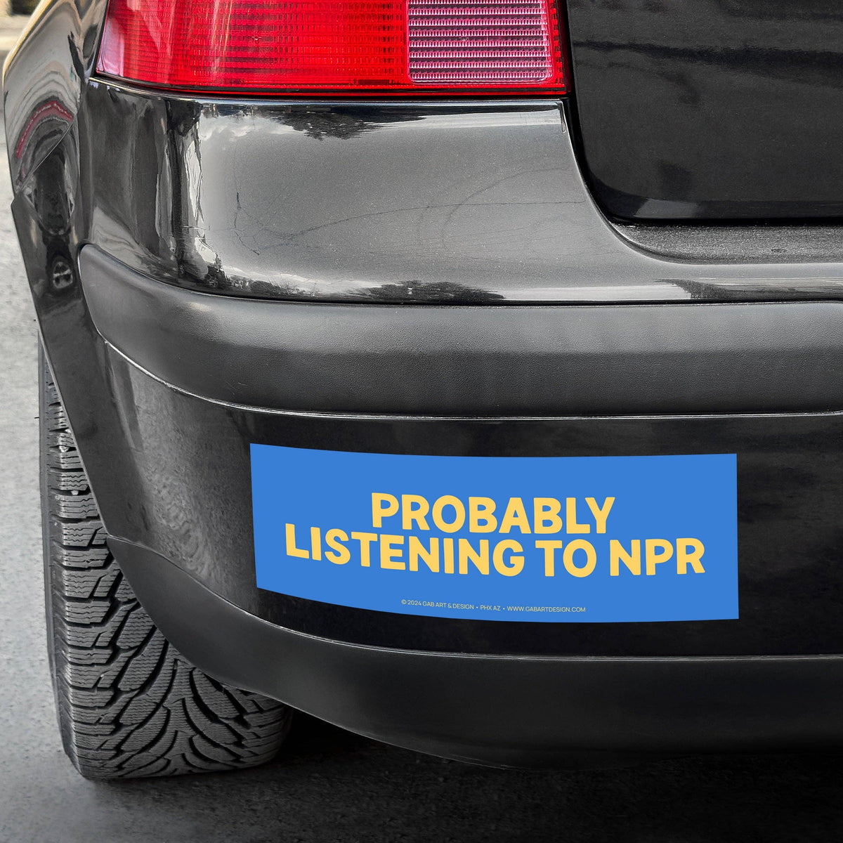 Probably Listening To Npr Bumper Sticker / Magnet