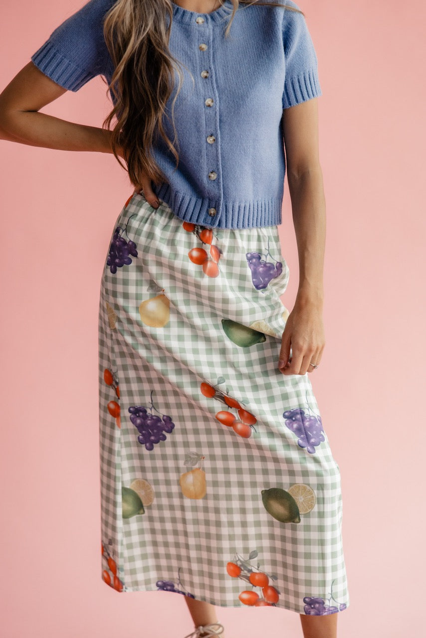 Fresh Picked Gingham Skirt