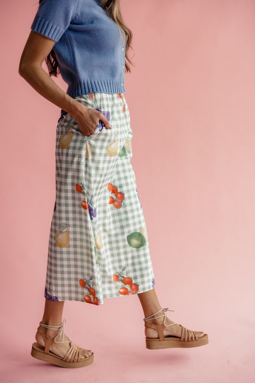 Fresh Picked Gingham Skirt