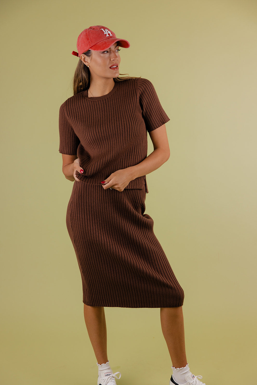 Rachel Green Ribbed Skirt