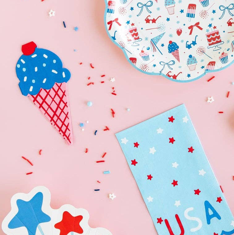Ice Cream Shaped Dinner Napkin
