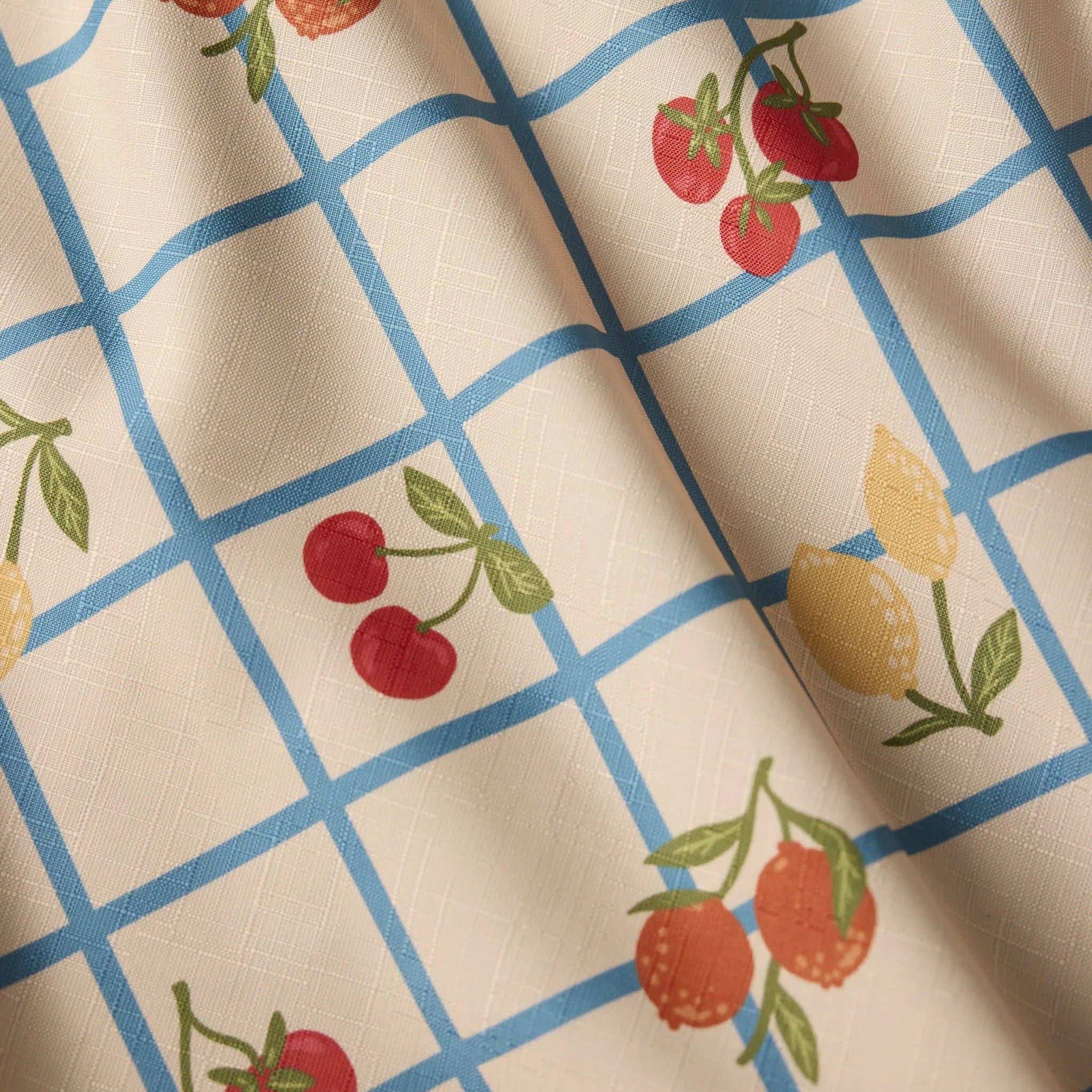 Italian Summer Grid Tablecloth