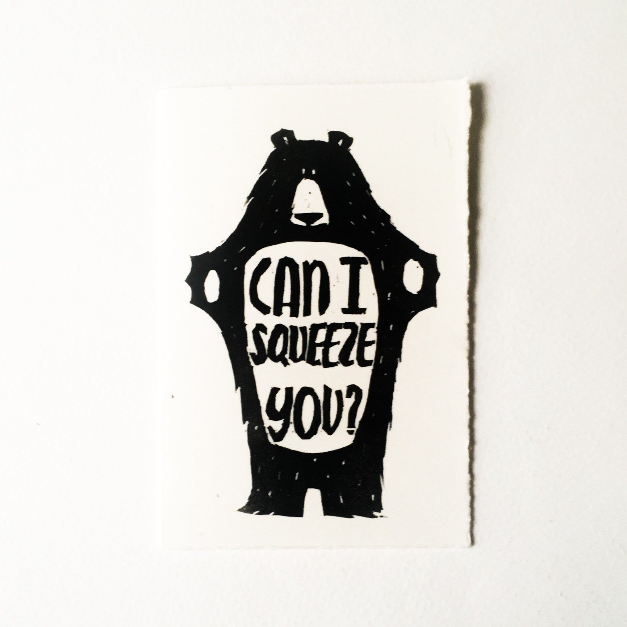 Bear Squeeze Card
