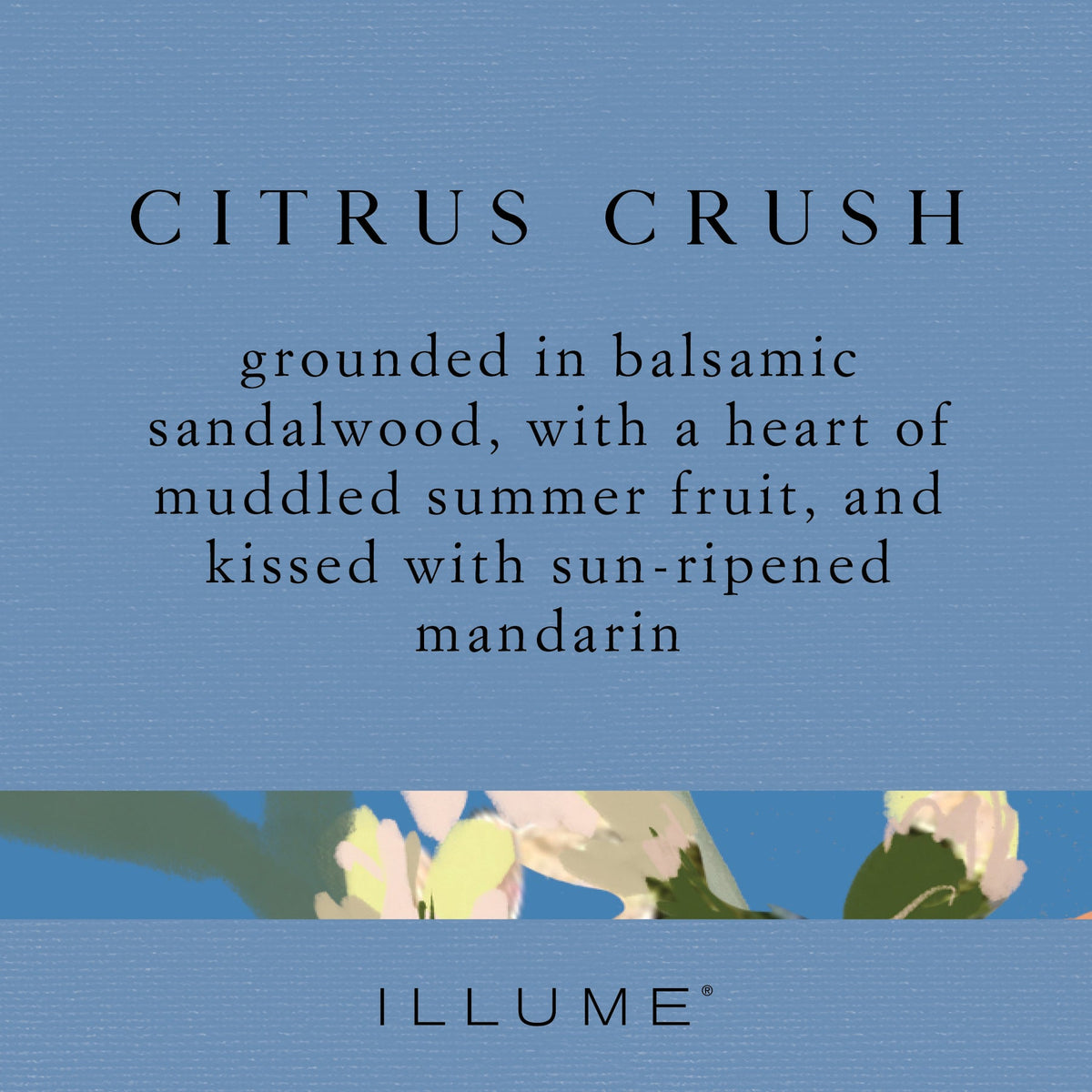 Perfume Spray Fragrance
Grounded in balsamic sandalwood, with a heart of muddled summer fruit, and kissed with sun-ripened mandarin