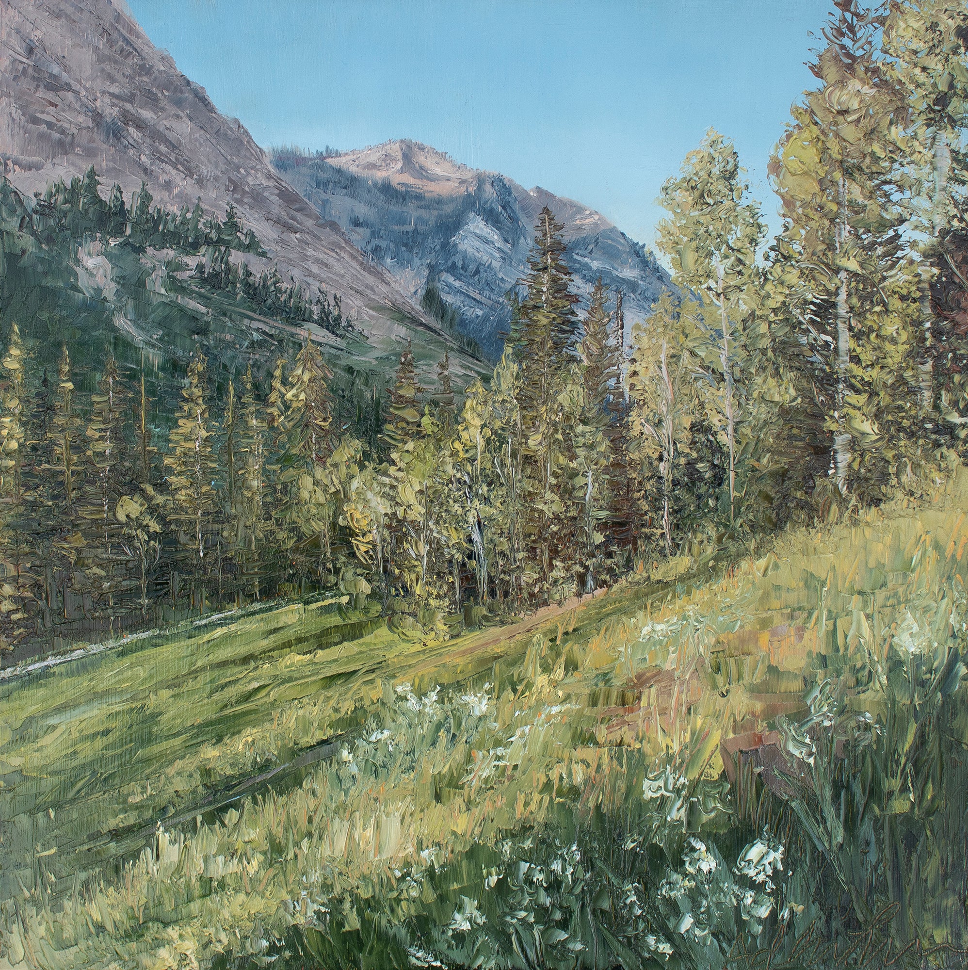 Evening Light in Little Cottonwood Canyon Print