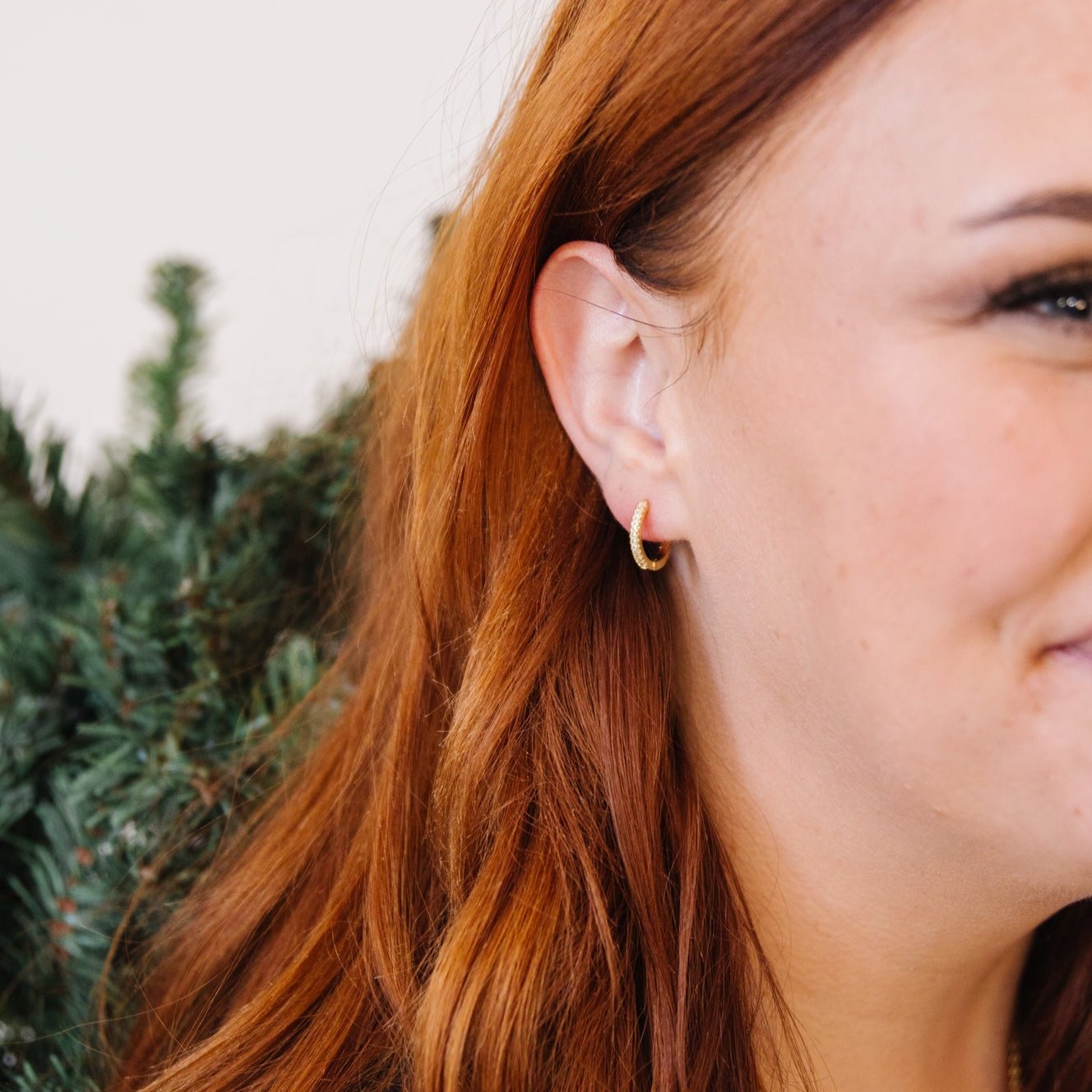 Our gold diamond huggies have been our bestselling earring for over a year, and it's no wonder. With a stunning and classic design, these earrings go with EV. ERY. THING. They are both timeless and on trend. Their unique click in click out clasp allows you to leave them in day and night without any discomfort. 
