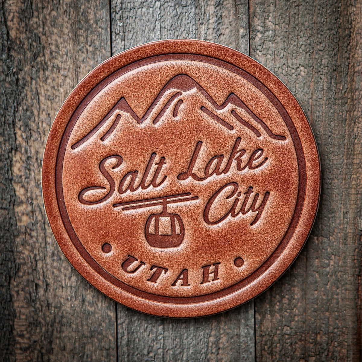 Our leather coasters are cut and pressed by hand from some of the thickest and finest harness leather available. They patina beautifully as they age. Enjoy setting a stack of these on your coffee table or give them as a gift that really says, "I picked these out just for you!"
Size: 4”
