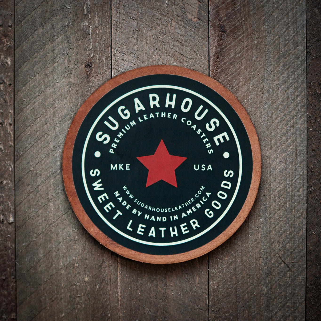 Our leather coasters are cut and pressed by hand from some of the thickest and finest harness leather available. They patina beautifully as they age. Enjoy setting a stack of these on your coffee table or give them as a gift that really says, "I picked these out just for you!"
Size: 4”