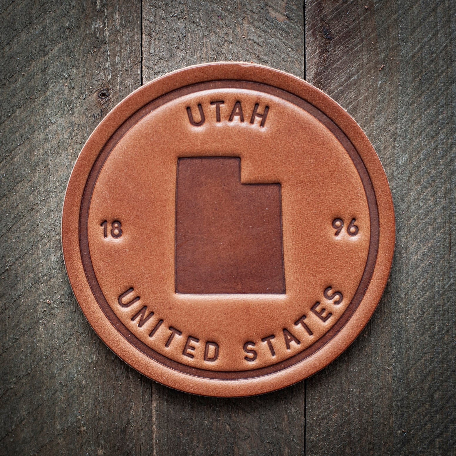 Our leather coasters are cut and pressed by hand from some of the thickest and finest harness leather available. They patina beautifully as they age. Enjoy setting a stack of these on your coffee table or give them as a gift that really says, "I picked these out just for you!"
Size: 4”