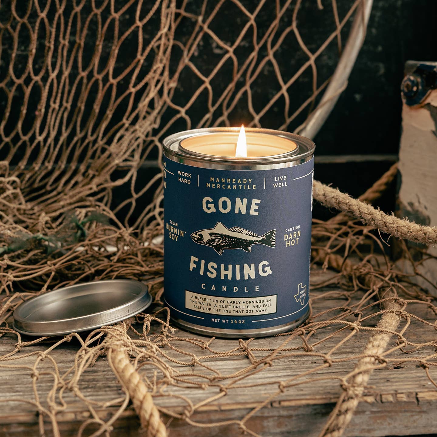 GONE FISHING
A reflection of early mornings on the water, a quiet breeze, and tall tales of the one that got away.
Notes of Dark Musk, Vetiver, & Fig