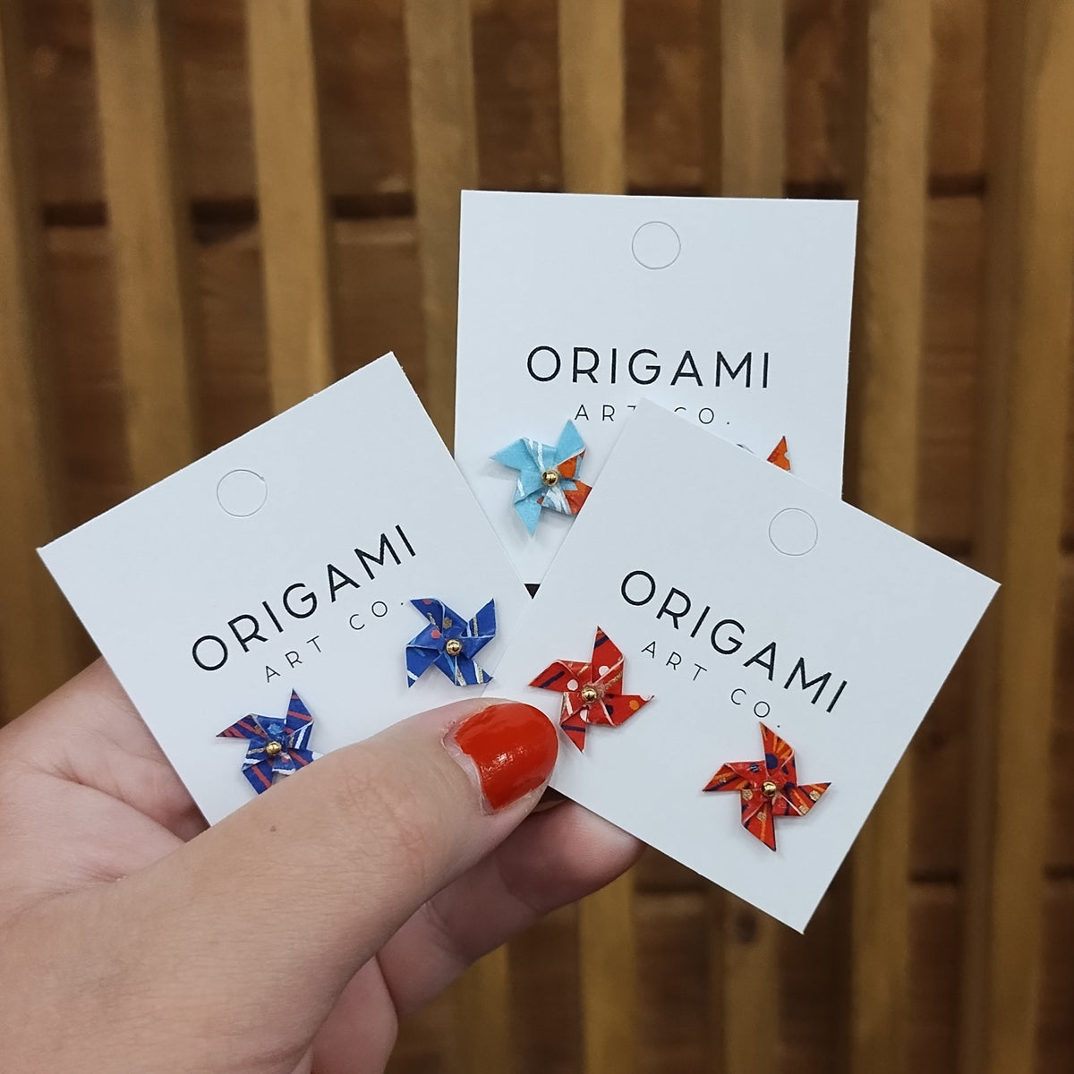 Pin Wheel Stud Earrings