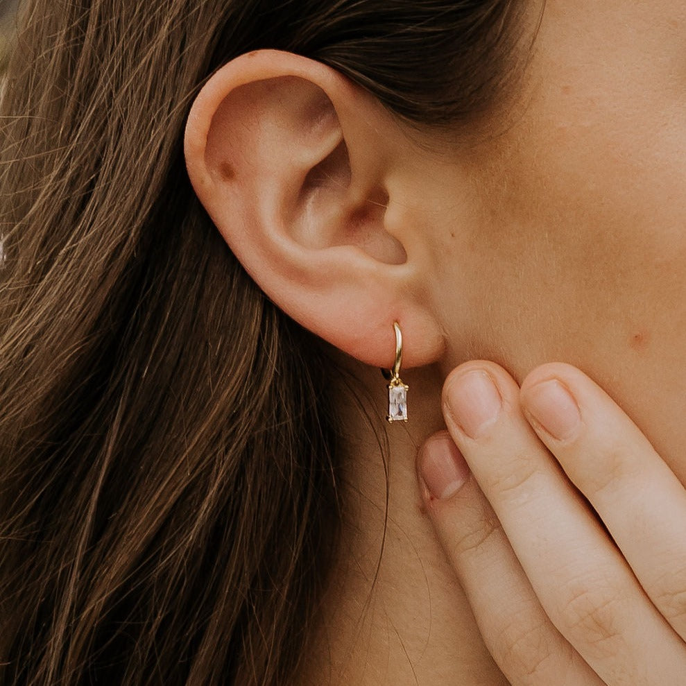 Sophie Dangle Hoops - Mauve Jewelry Co.