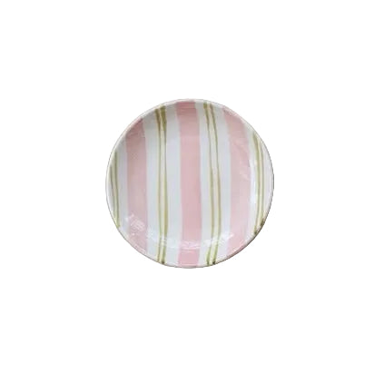 Hand-Painted Stoneware Dish - Blush Grove