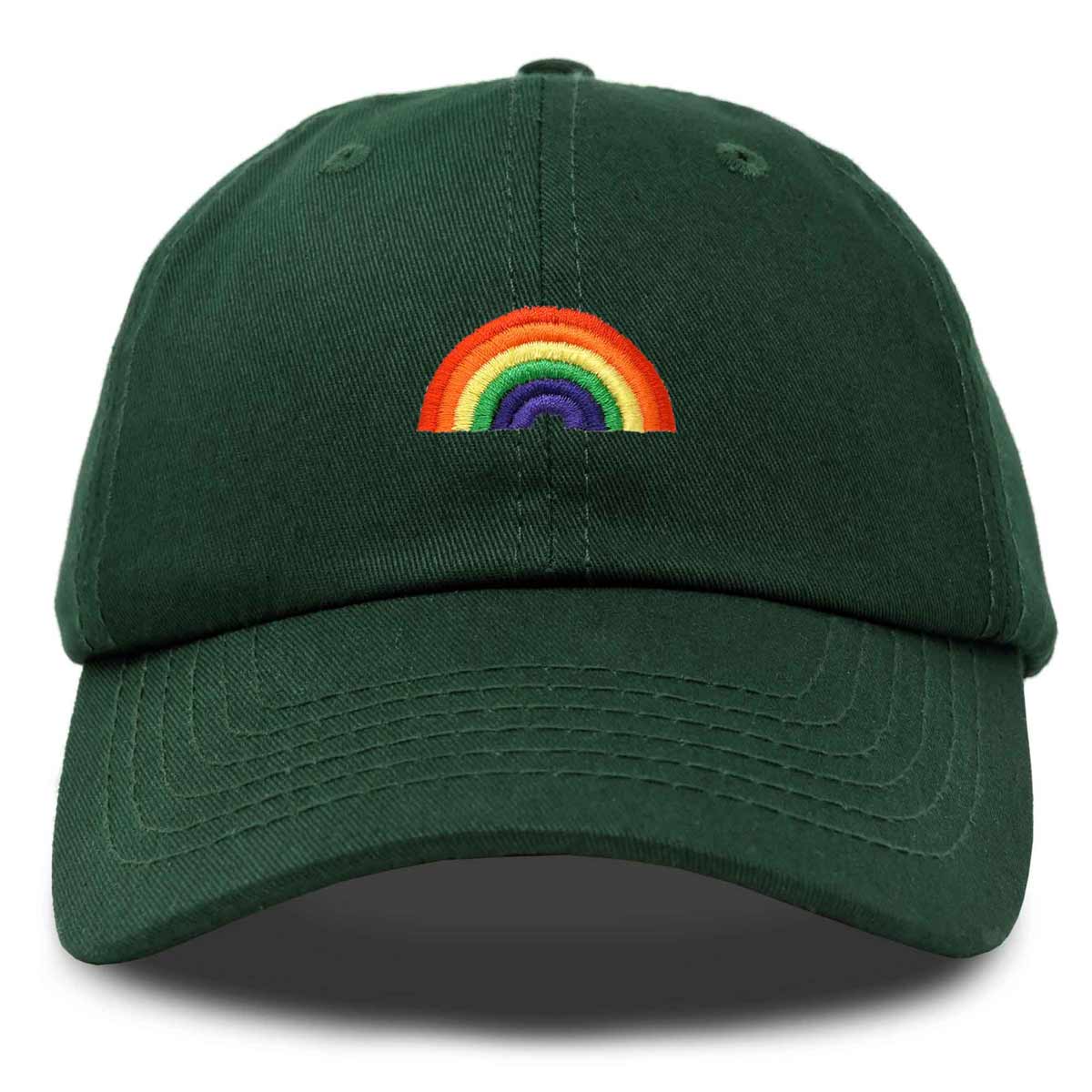 Show your Love for humanity and take Pride in yourself! Our Rainbow embroidered baseball caps are customized for your daily wear or events such as pride festivals for our LGBT communities. Every cap is made with 100% cotton. The spun material is not only light weight, but good for an entire day's use and perfect for activities such as running, hiking, any outdoors sports, or at the gym.
With 6 eyelet holes (1 per hat panel), it provides for great ventilation on hotter days to keep your head cool.