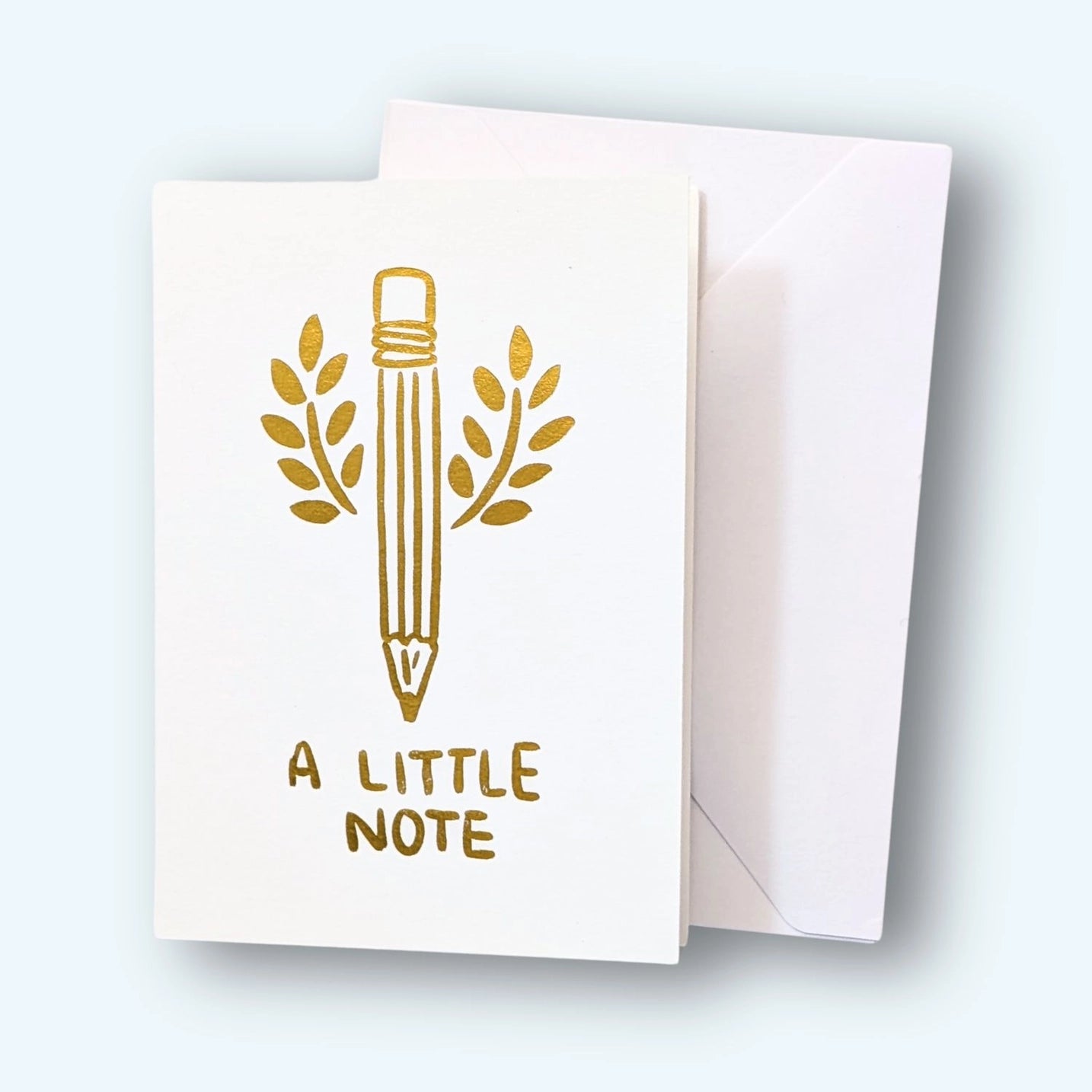 Our mini gift enclosures are the quintessential finishing touch for any gift, or a whimsical way to tuck a secret note into a bouquet or a book.
Hand-illustrated stamped with gold foil on thick French white paper, these 3.5" x 2" cards are designed to turn an ordinary greeting into a lasting memory.
Blank inside.
Because sometimes, the most poetic thing you can say is a note written on a little bit of gold-dusted magic.