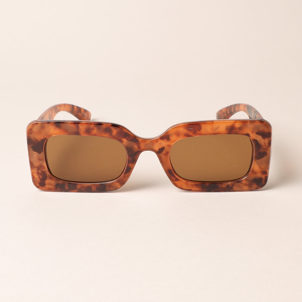 Women's Bold Rectangular Sunglasses - 7 Color Choices