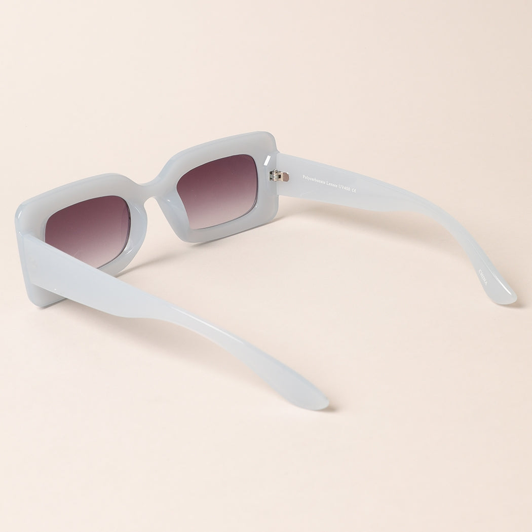 Women's Bold Rectangular Sunglasses - 7 Color Choices