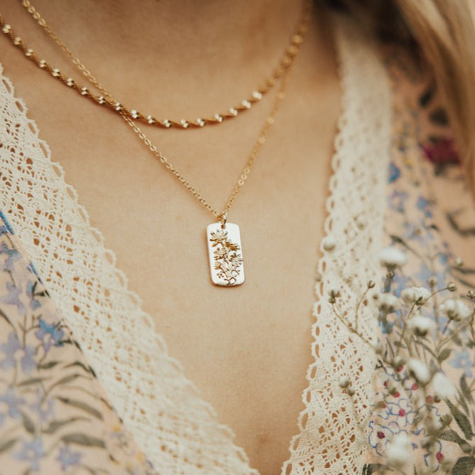 Blossom Necklace - Mauve Jewelry Co.