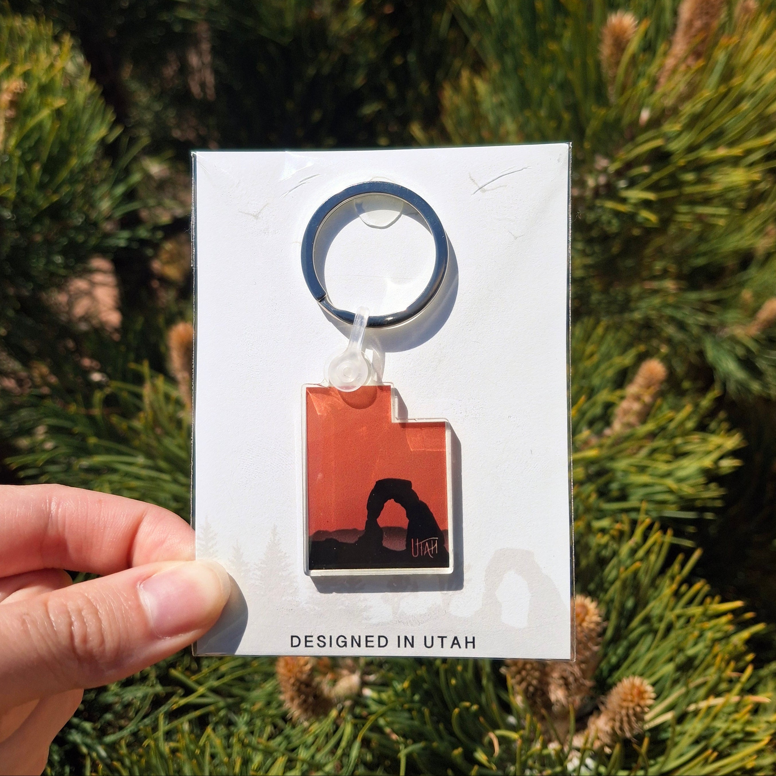 Red Rock Utah Keychain