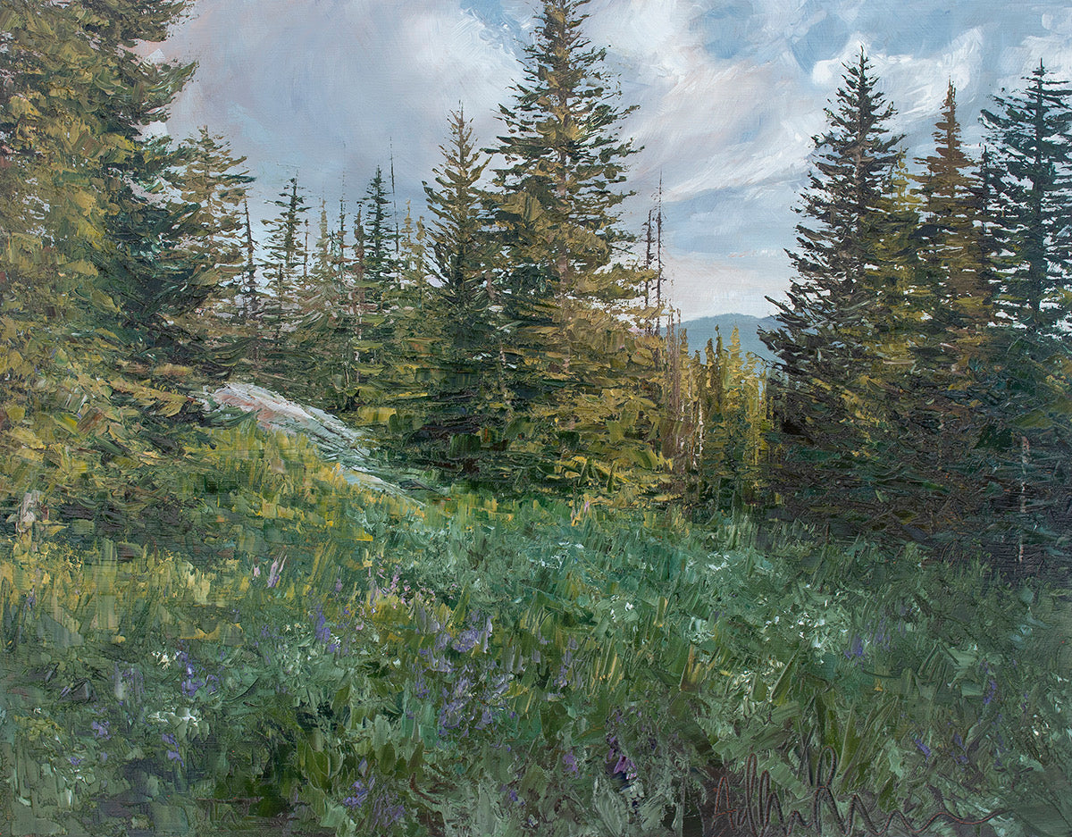 Morning Light Lupines Print