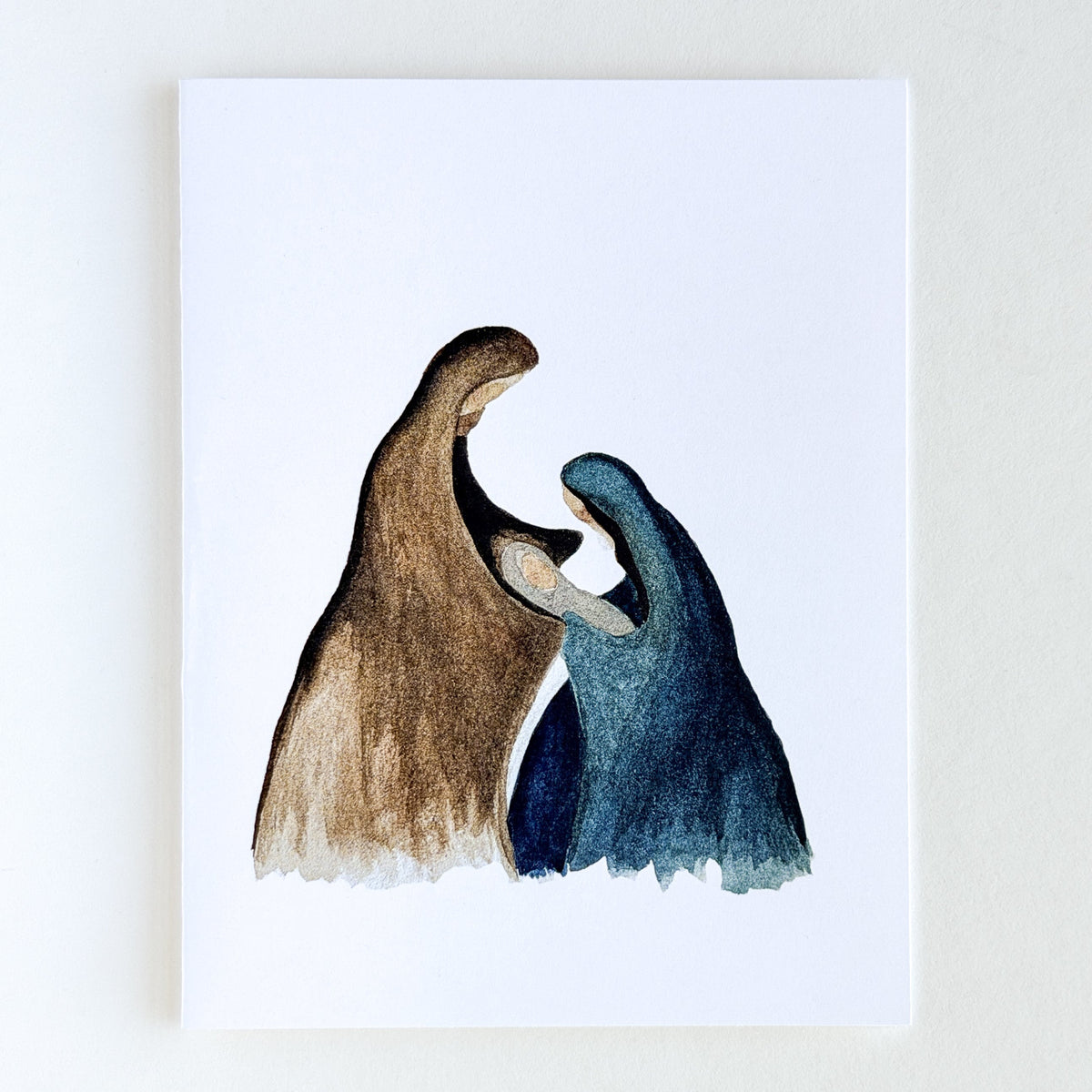 Nativity Watercolor Greeting Card