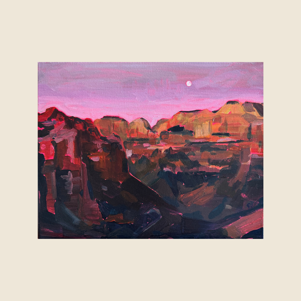 Zion in Pink - Original Art - Between Here & There