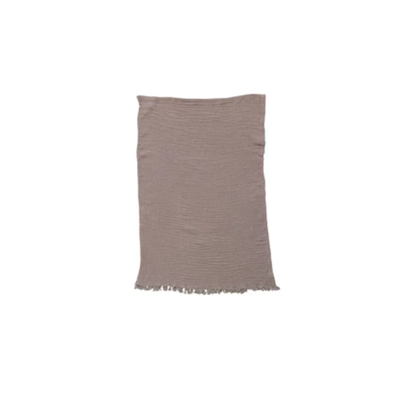 The rectangle-shaped towels feature a fringe on both ends, adding a touch of texture. This towel is made of pure cotton and have a double cloth weave for durability. The towels measure 28 inches in length and 18 inches in width. Soft and absorbent, suitable for drying dishes, wiping spills, covering teapots, or as decorative accents on oven handles or towel racks. This versatile and colorful set can match any kitchen decor or make a thoughtful gift for tea lovers or hosts. Violet