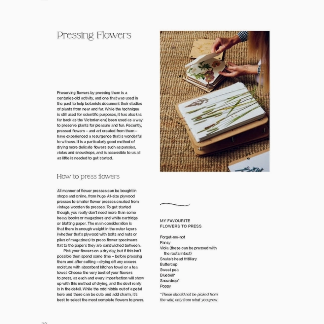 Crafting with Flowers