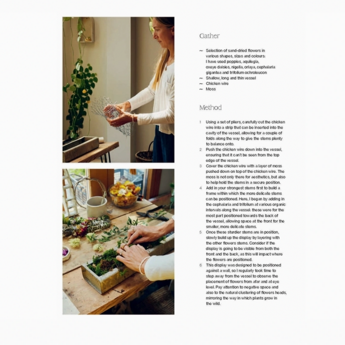 Crafting with Flowers