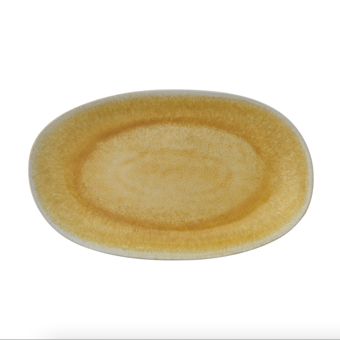 Stoneware Platter - Yellow