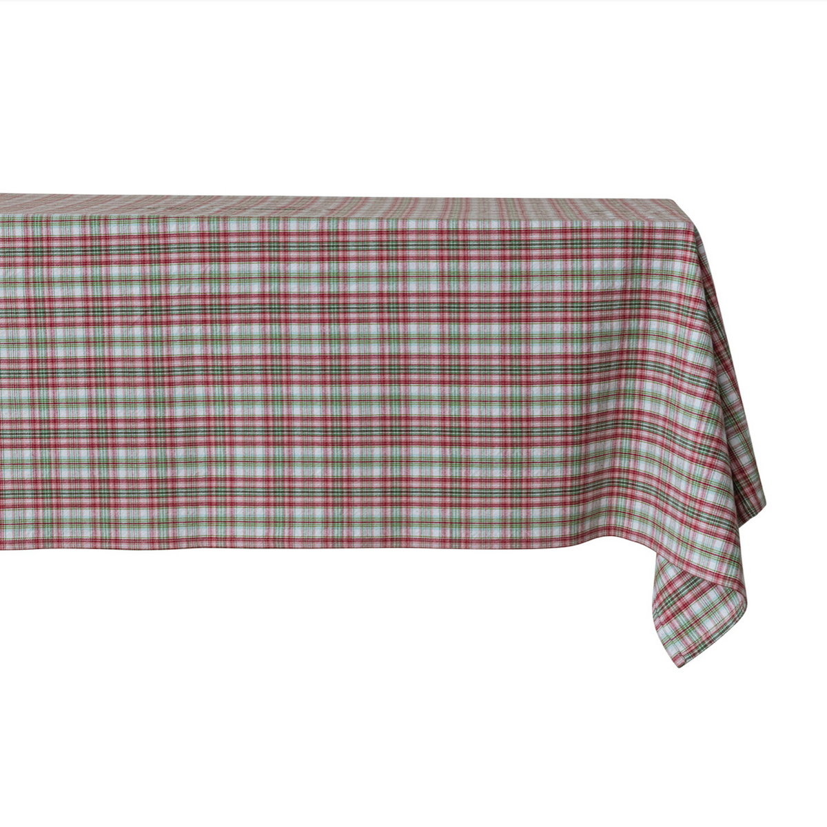 Soft Holiday Plaid Cotton Table Cloth