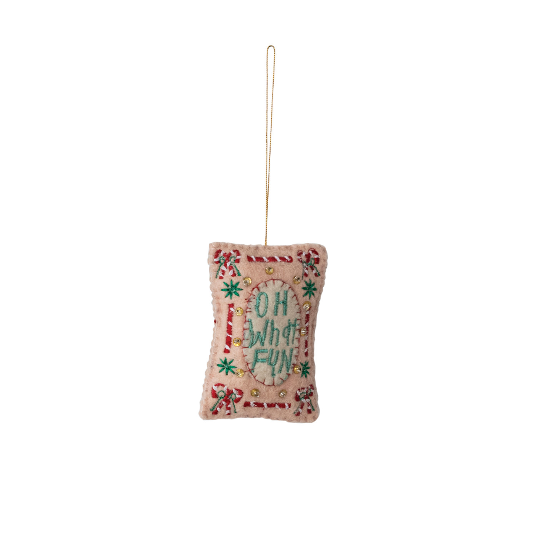 Soft Holiday Whimsy Felt Ornament – Oh What Fun