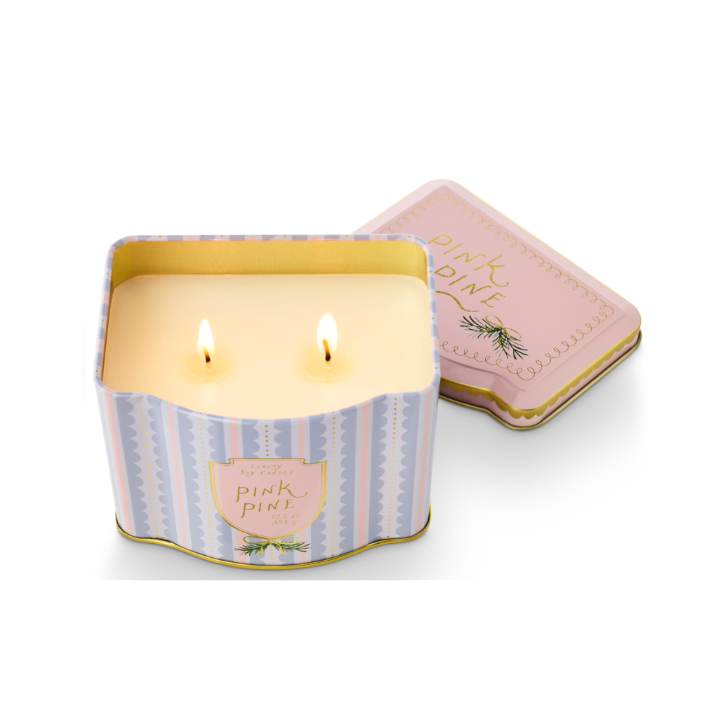 Pink Pine Printed Tin