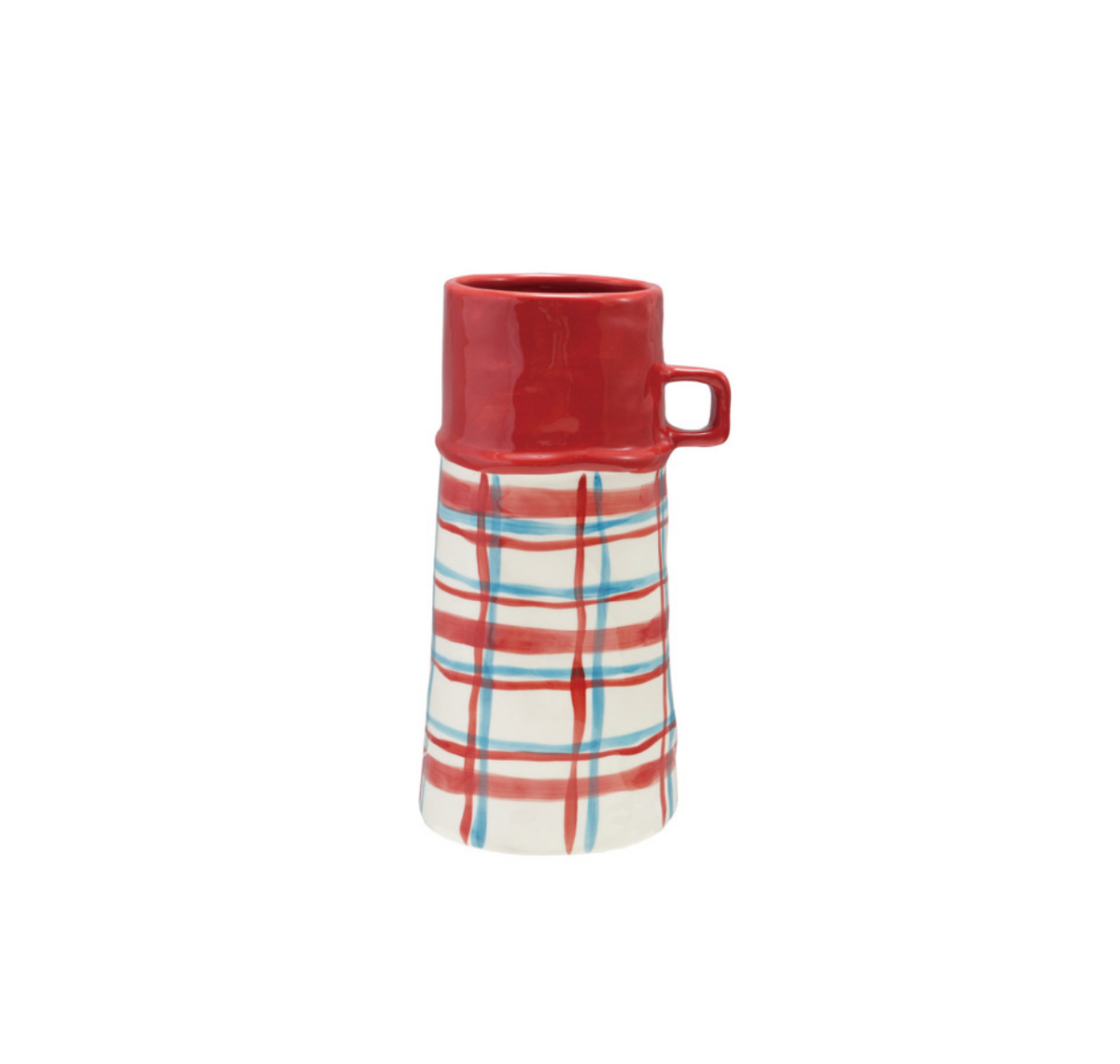 Hand-Painted Stoneware Winter Thermos Vase - 2 Styles Available