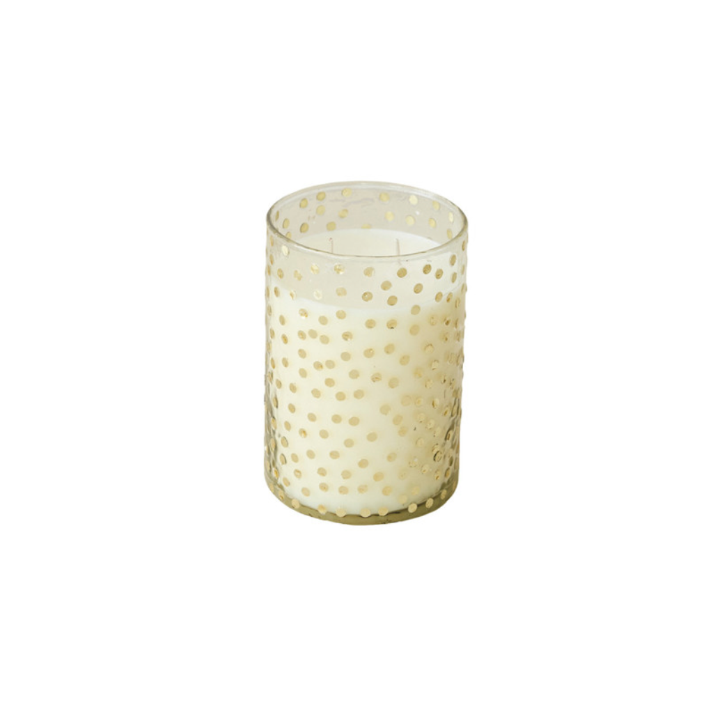 Glass Frosted Woods Scented Votive Candle