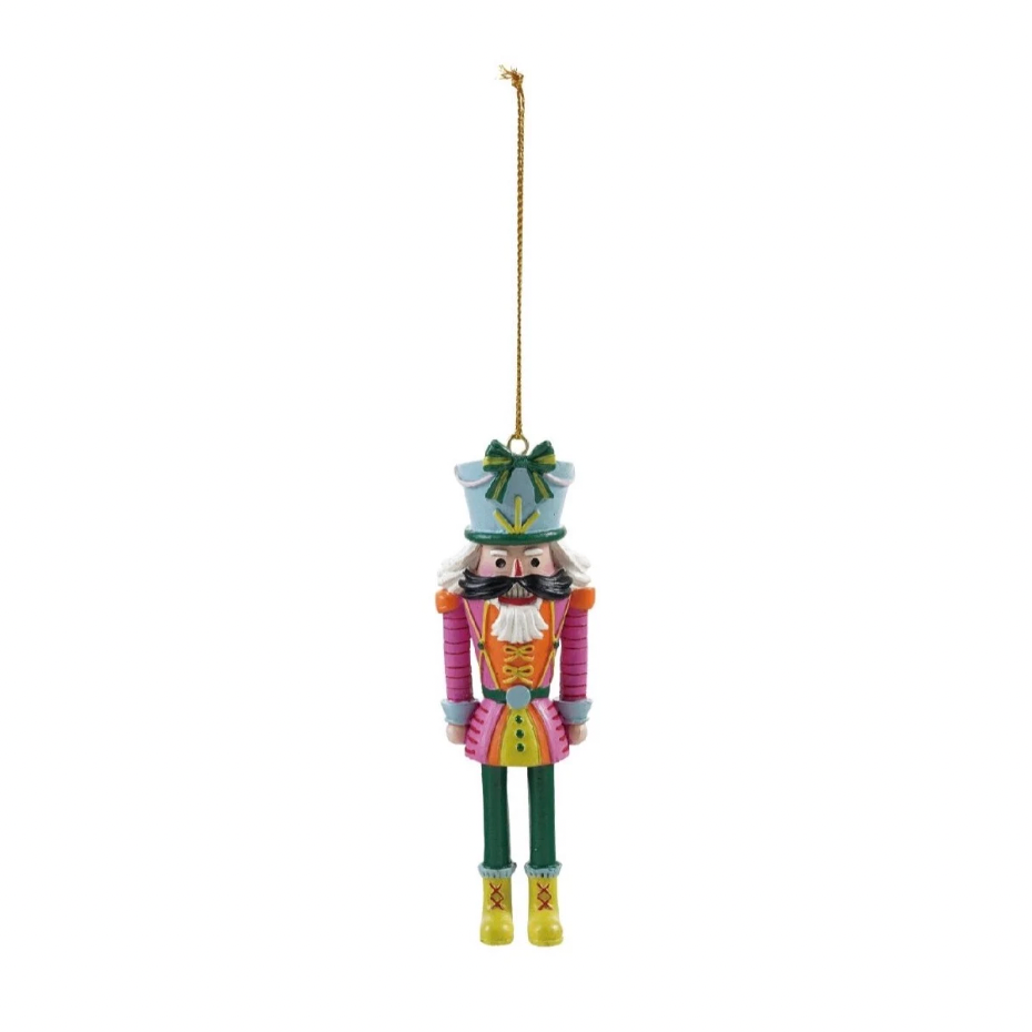 Resin Nutcracker Ornaments - Pink