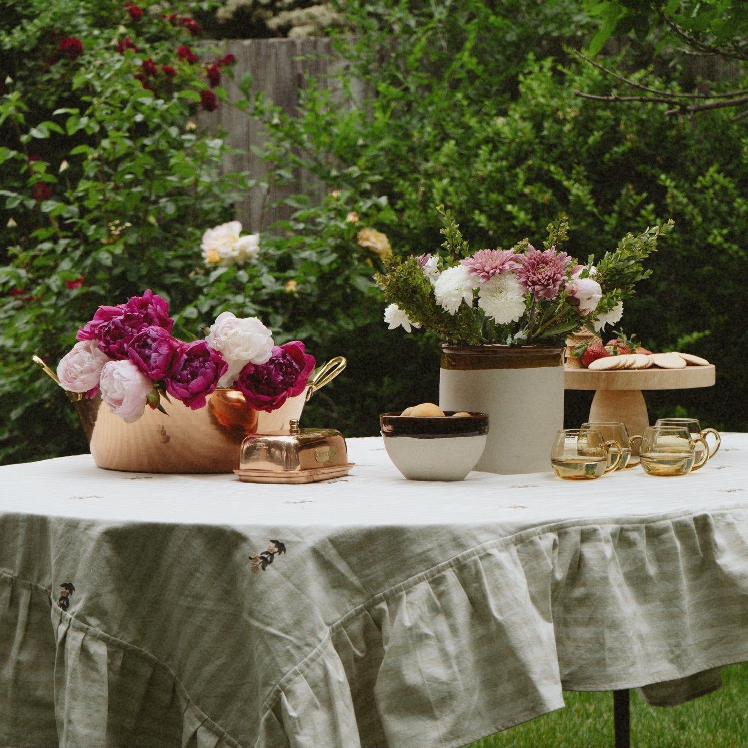 Frances Ruffled Tablecloth