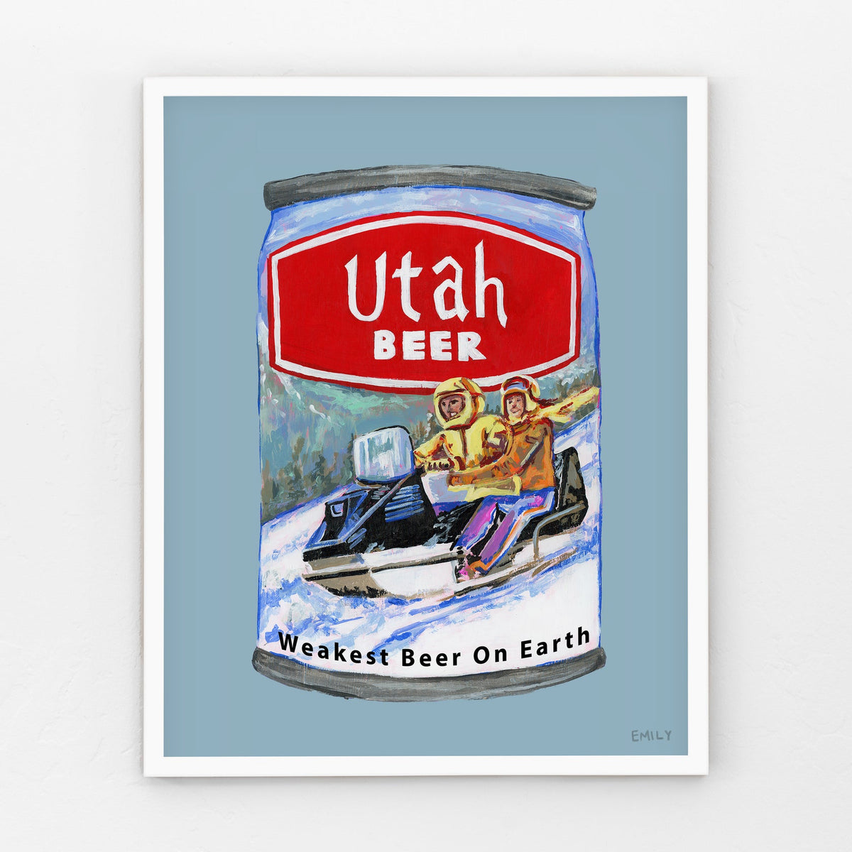 Utah Beer Print - Snowmobile