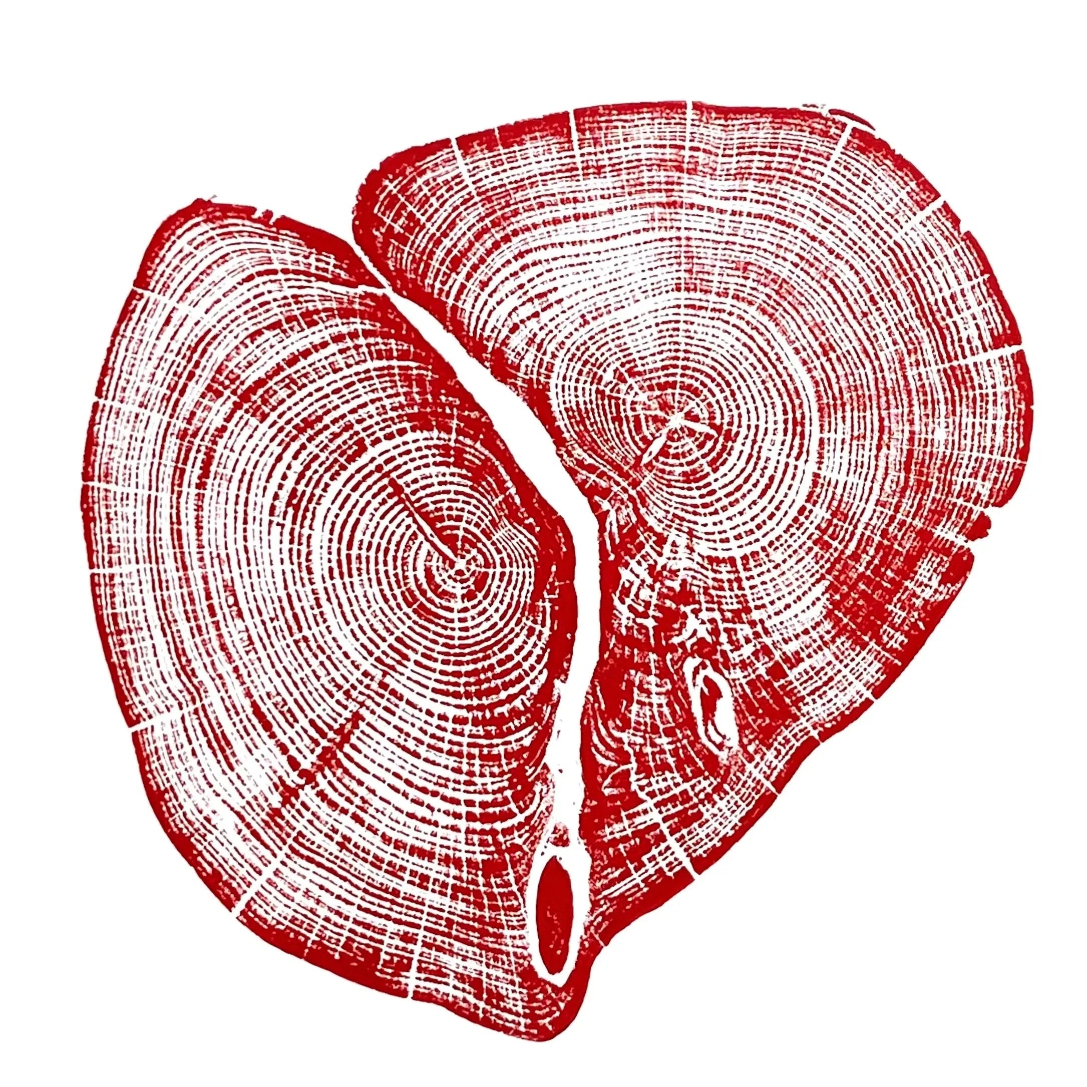 Waco Texas Cedar - 18x24 Print, Red Ink